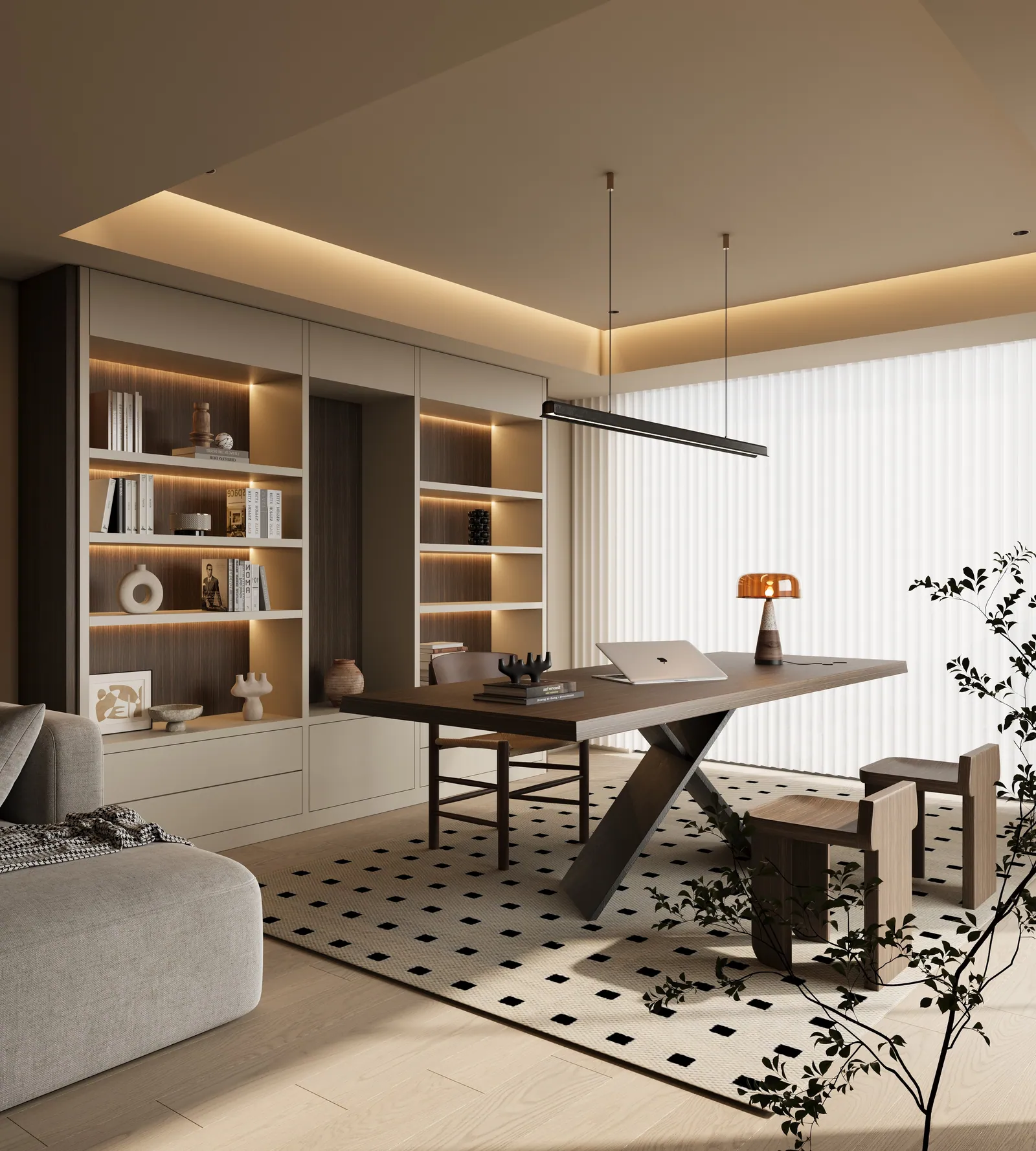 Zoned closet millwork with dedicated registers by Vallier